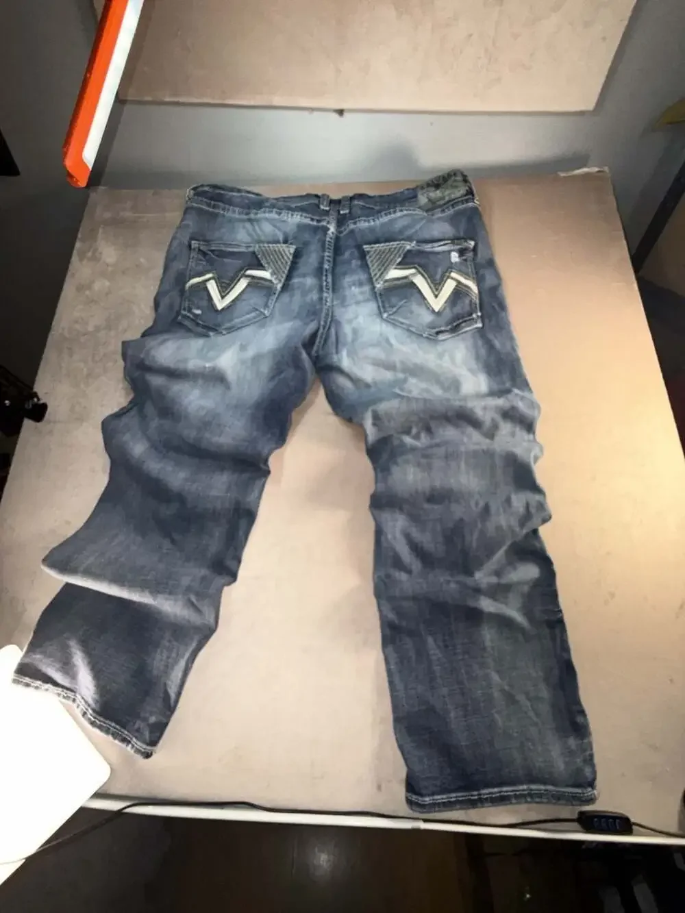 Salvage Supply Straight Relaxed Fit Distressed Jeans Size 44R (B1-2062)